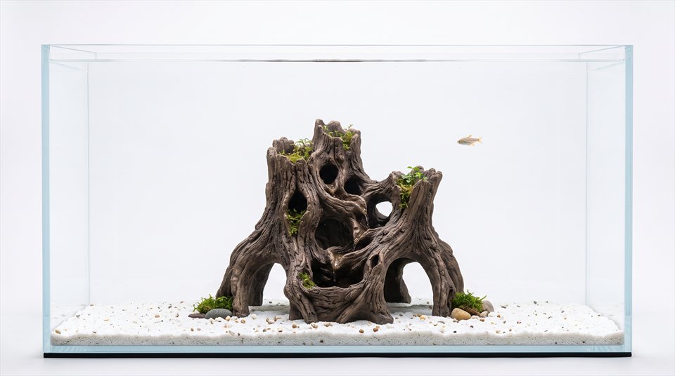 3D printed Ancient Driftwood Cave II hollow log tunnel