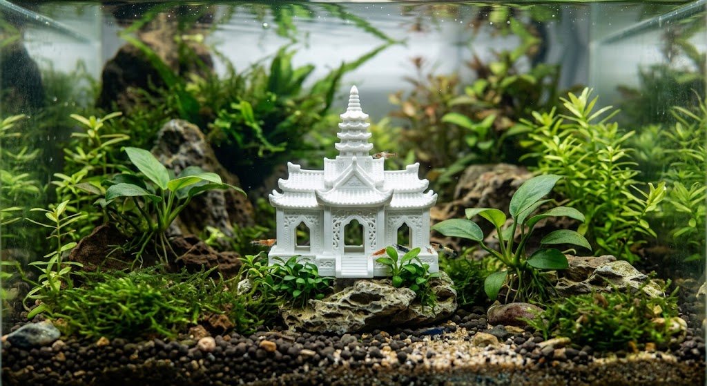 Handcrafted 3D printed pet figurine miniature aquarium ornament