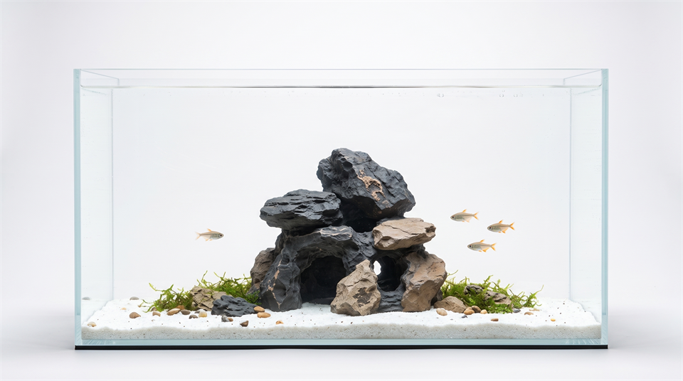 3D printed Natural Rock Cave Shelter for plecos and shrimp